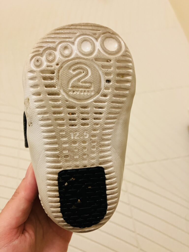 洗い終わった裏側