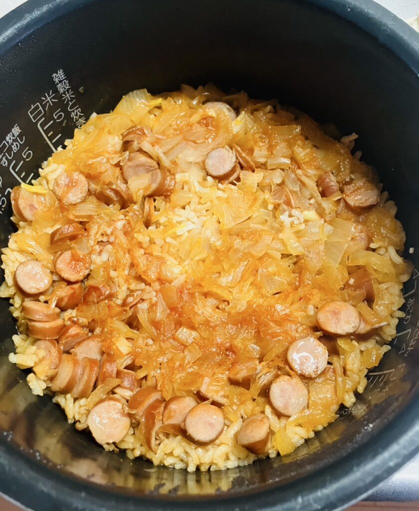 カルローズ米で炊いたケチャップライス