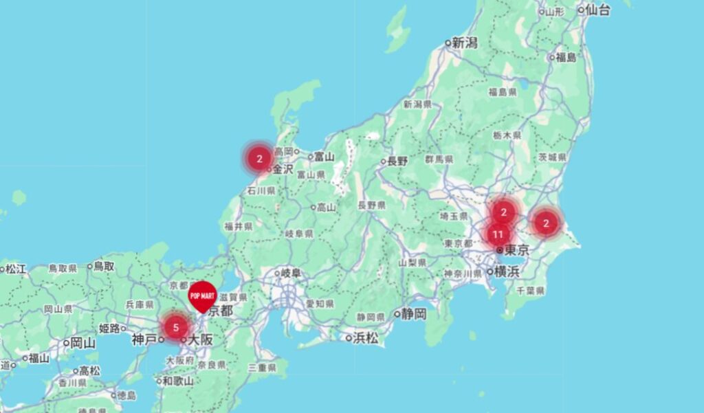 POP MART公式サイトより引用。現在、ロボショップがある場所。