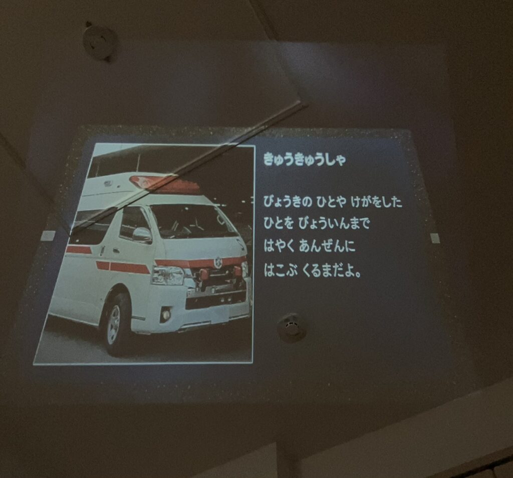 息子の大好きな「はたらくくるま」セクション。